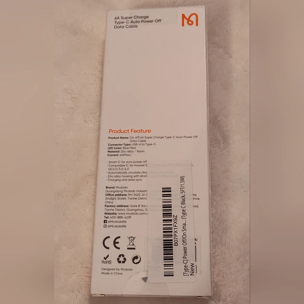 6A Super Charge Type-C Data Cable